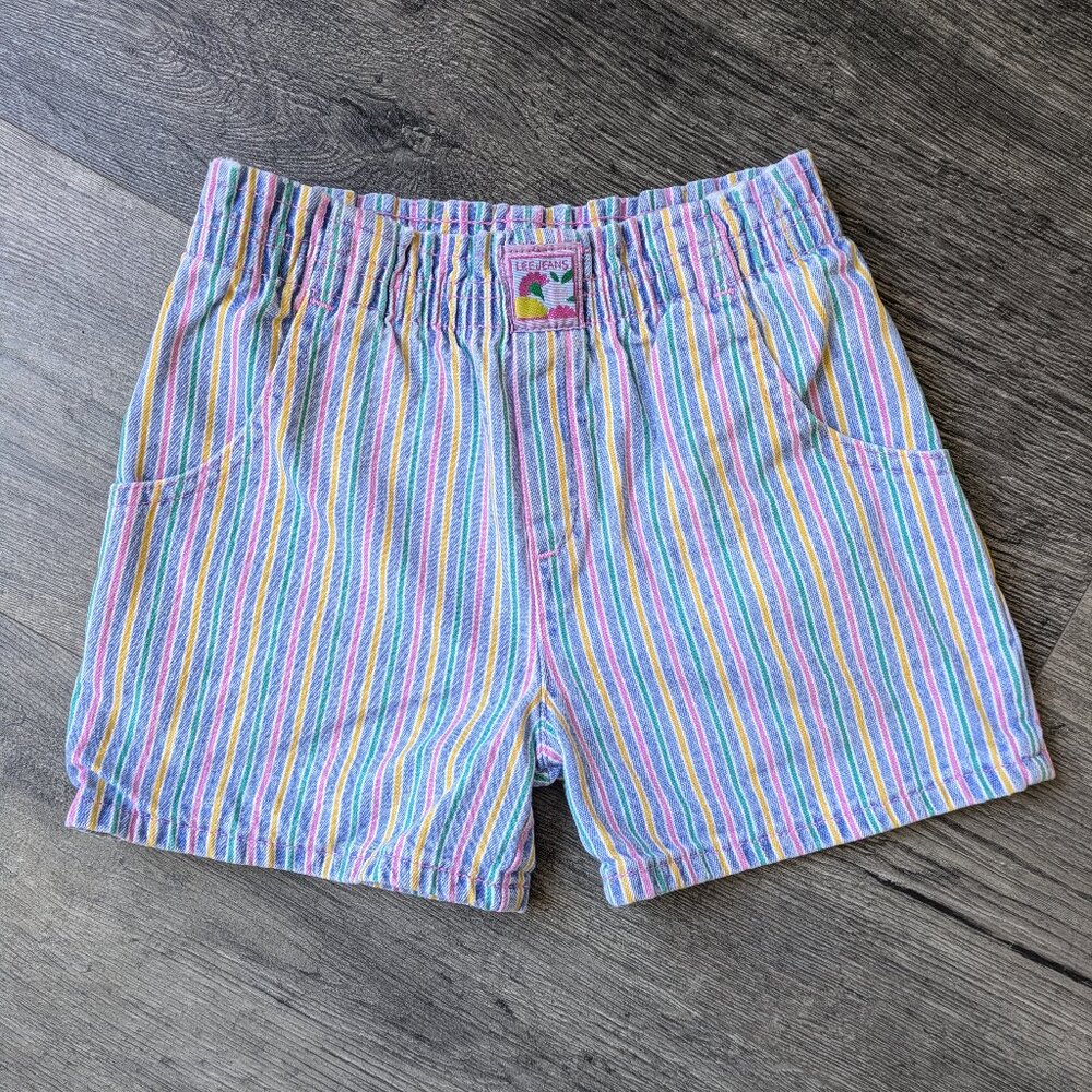 VINTAGE Girl's Lee Jeans Multicolored Shorts